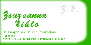zsuzsanna miklo business card