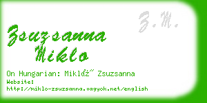 zsuzsanna miklo business card